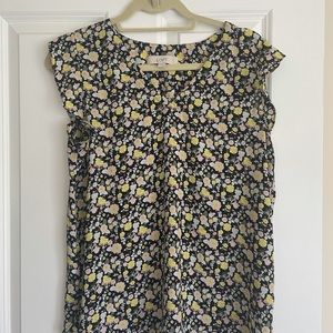 LOFT Sleeveless blouse w/ Flutter Sleeves